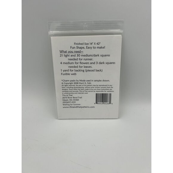 Quilt Pattern PineTree Lodge TimberTrails #220 5+ Sizes 14" X 42" Finished Easy - Picture 2 of 2